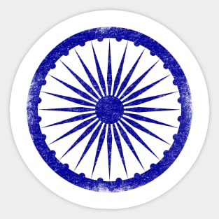 Ashoka Chakra India Flag Vintage Sticker